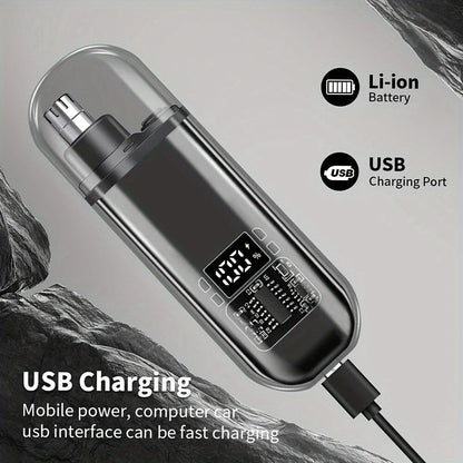Electric Compact Ear & Nose Hair Trimmer | Digital Display