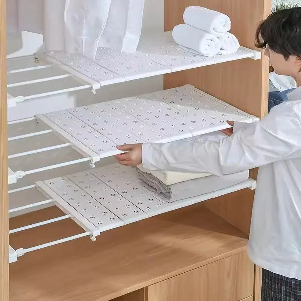 Extendable Wardrobe Shelf Organizer